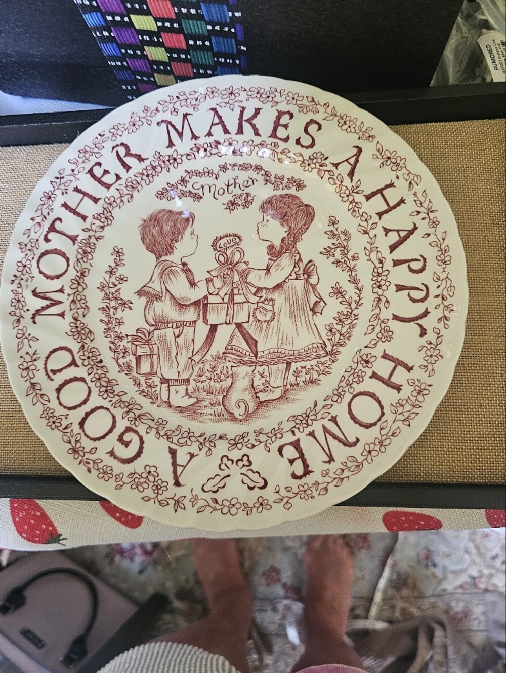 Vintage Royal Crownford Plate Tribute To Mother All Year Long Norma Sherman